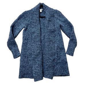 L.L. Bean lambs wool blue cardigan size small